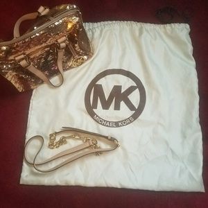 Michael Kors Rose Gold Sequin Bag